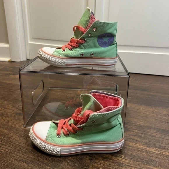 Converse Chuck Taylor AllStar Double Upper High Top Sneakers Size Junior 11