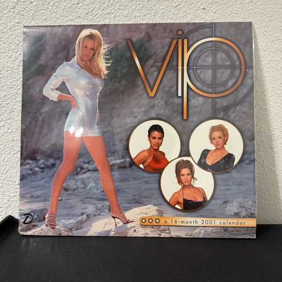 VIP 16‎ Month 2001 Calendar (Pamela Anderson TV Show) New