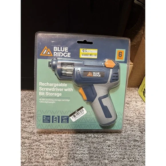 Blue Ridge‎ 4V MAX Rechargeable Screwdriver with On-Board Bit Storage (BR2003U)