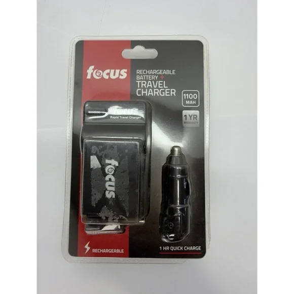 Focus FC-LPE10BC Universal Travel Charger with 1100AH LP-E10 Battery New