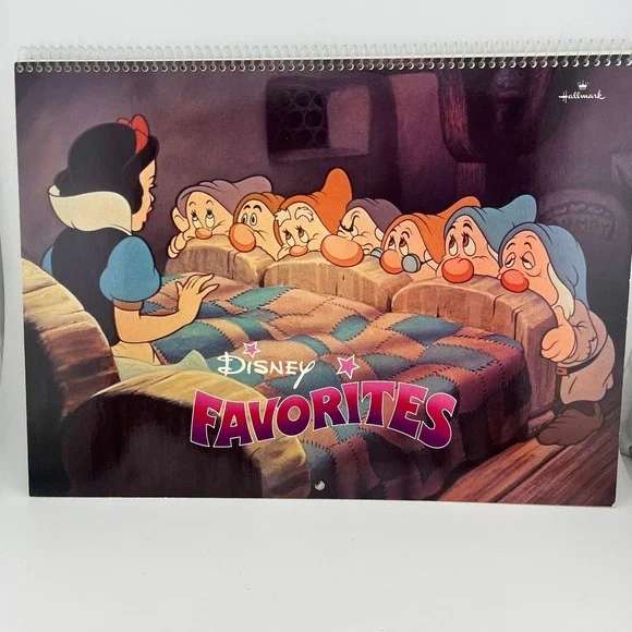 Vintage 1986 Hallmark Disney Favorites 13 Month Wall Calendar