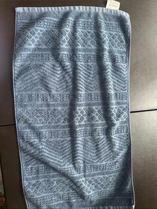 LOFT Blue Patterned Hand Towel