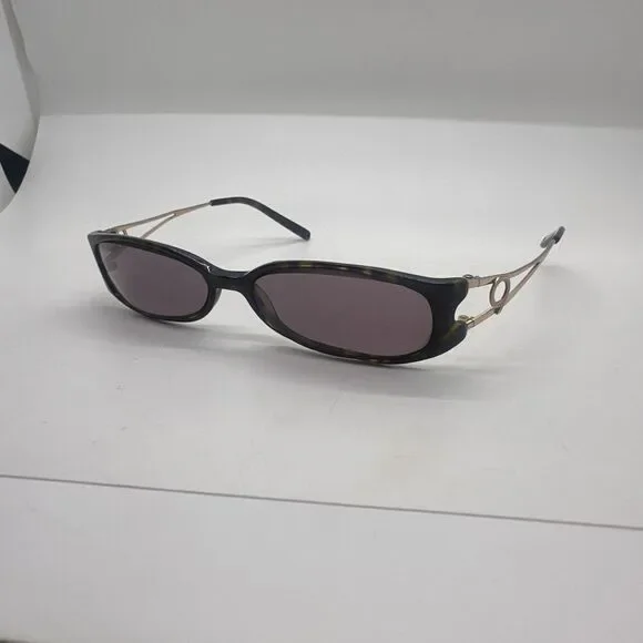 NINE WEST 350 0086 54/15/130 TORTOISE GOLD EYEGLASSES FRAMES ONLY GU71