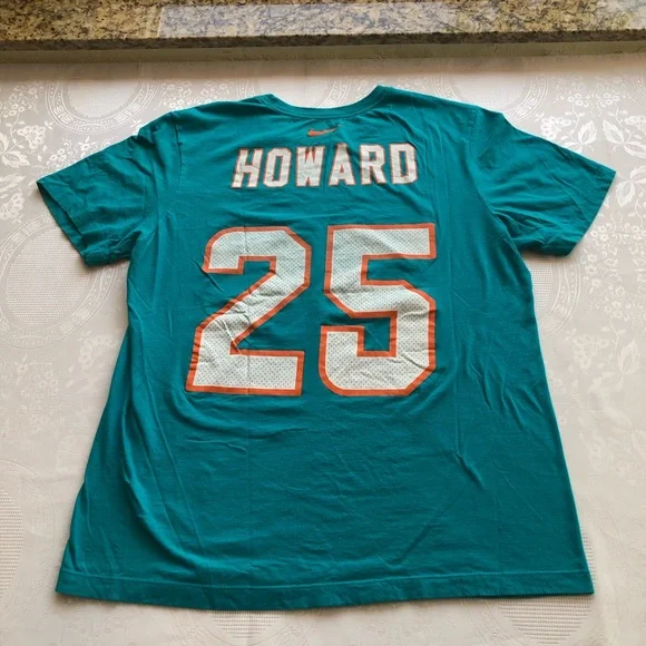 The Nike Tee Miami Dolphins Jersey Xavien Howard Men’s Size M Short Sleeves Top