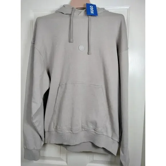 HUGO BOSS Nuwinto Hoodie‎ Grey | Size S (Fits Oversized like XL)Happy Hugo Logo
