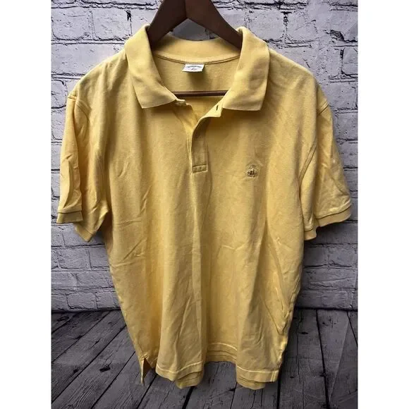 Brooks‎ Brothers 346 Men's Polo Shirt Size XL Yellow Original Fit 100% Cotton