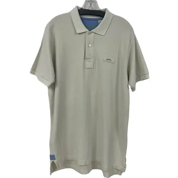 Orvis 100% Cotton Short Sleeve Cream Polo Men's Medium
