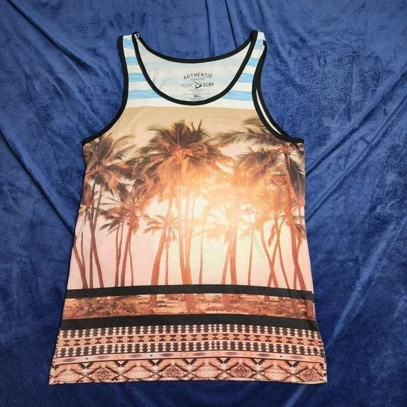 Pacific Surf Hawaiian‎ tropical tank topUnisex small