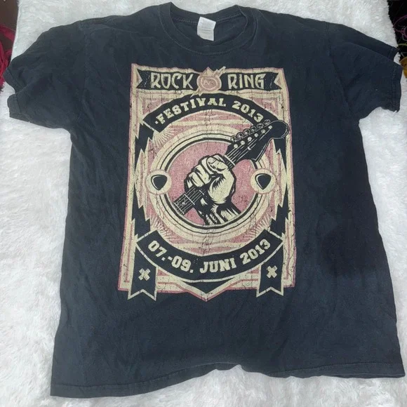 Rock‎ Ring Festival 2013 T Shirt Mens Large Band Lineup Music Event