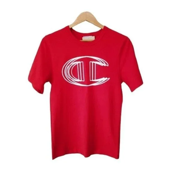 NWT Men's Champion Heritage Heavyweight Signature‎ C Patch T-Shirt XS