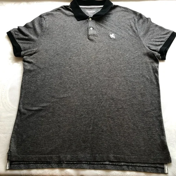 Express Pique Polo Gray Shirt Men’s Size XXL Short Sleeves Button-Up Casual-Fit