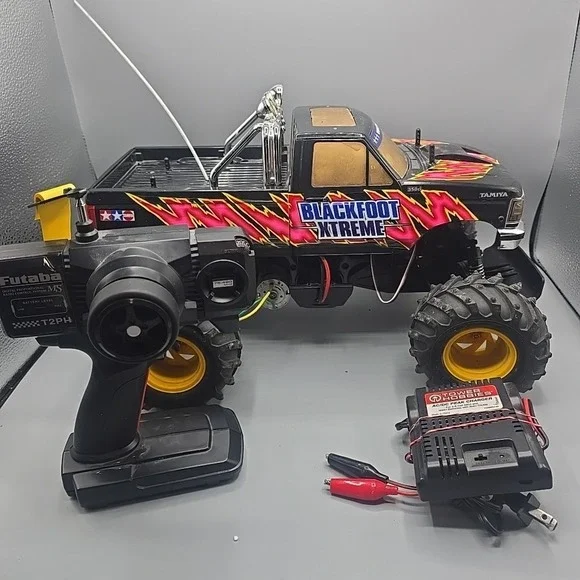 Tamiya Blackfoot Xtreme RC Truck 1/10 Controller Battery Charger Tested Works‎