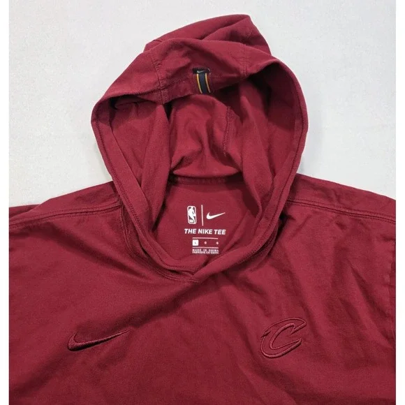 Cleveland Cavaliers Nike Hoodie Men L Graphic Sleeves Pullover Shirt Embroidered