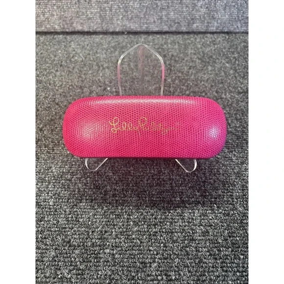Lilly Pulitzer~Hot Pink~Snap Close Eyeglasses Case