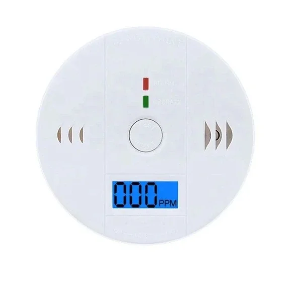 Carbon Monoxide Detector Battery Powered with LCD Display & Sound Alarm for Home