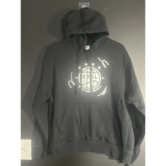 Nike Hoodie Mens Large Black EYBL Basketball 2023 Nationals‎