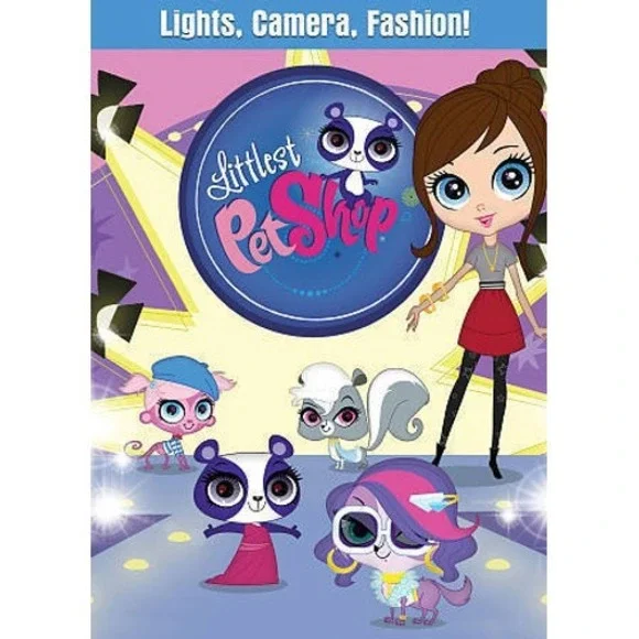 NEW Sealed Littlest Pet Shop Lights Camera Fashion Zoe Trent DVD Toy & Card set