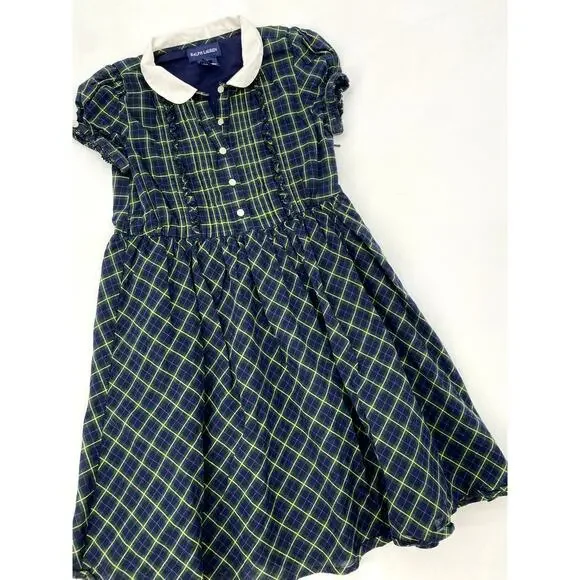 Ralph Lauren Plaid Girl's Dress‎
