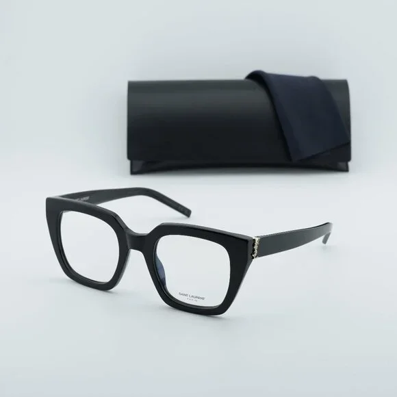 Saint Laurent SL M143 OPT 001 Square Eyeglasses – Black 51mm