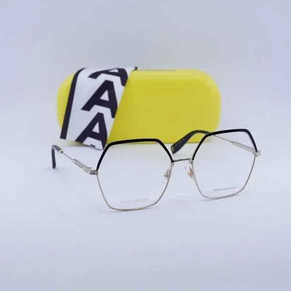 Final Price! Marc Jacobs MJ 1104 0RHL 00 Black/Gold Eyeglasses 57mm