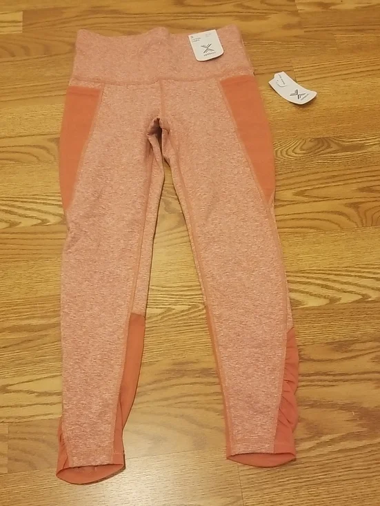 NWT Xersion Peach Heather 7/8 Ankle Leggings