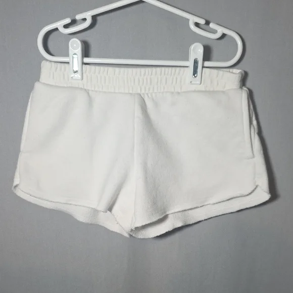 Art Class Soft White Fleece Shorts Girls Size 8 (M)
