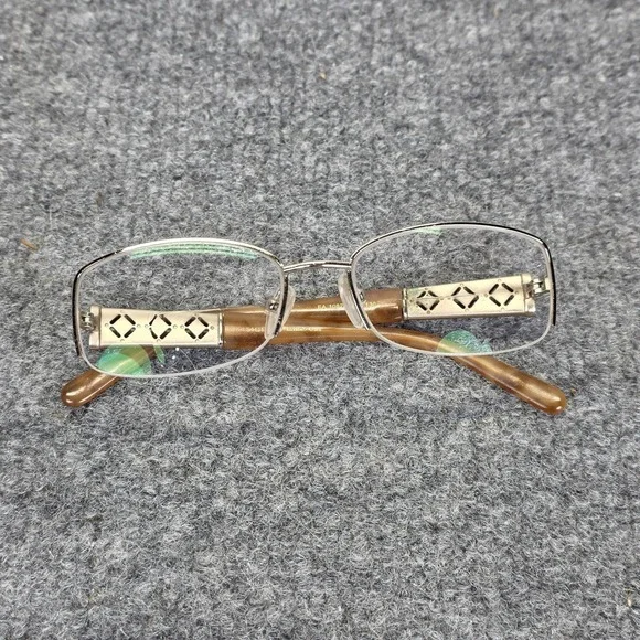 Elizabeth Arden EA1082A Gold Rectangle Women‎ Semi Rimless 51-17-130 Eyeglasses