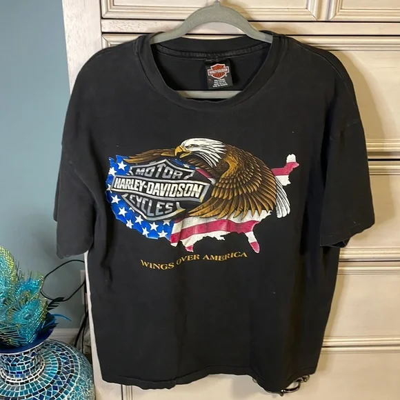 Mens vintage 80s Eagle graphic t shirt XLarge