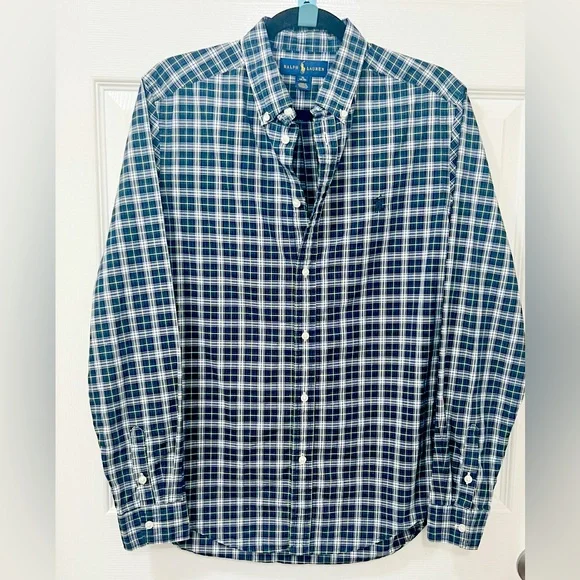 Ralph Lauren button down Shirt Size X Large 100% Cotton