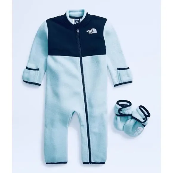 NWOT The North Face Baby Denali One-Piece Heavyweight Polartec Fleece Set 18-24M