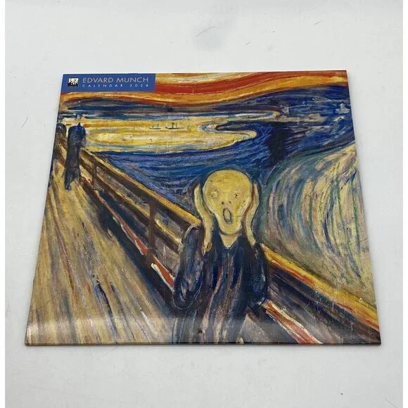 Edvard Munch Wall Calendar 2024 Art Calendar by Flame Tree Studio English Sealed