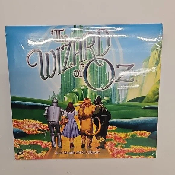 The Wizard of OZ 2001 monthly wall calendar Sealed‎