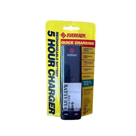 Eveready 5 Hour Quick Charging‎ Rechargeable Battery Charger Plug-In AA/AAA