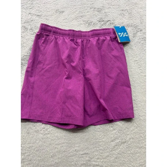 DSG Kids Agility Heather‎ Magenta Grape Athletic Shorts Boys Size M Youth