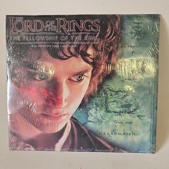Tolkien Lord of The Rings Fellowship Of‎ The Ring 16 Month Calendar 2002 Sealed