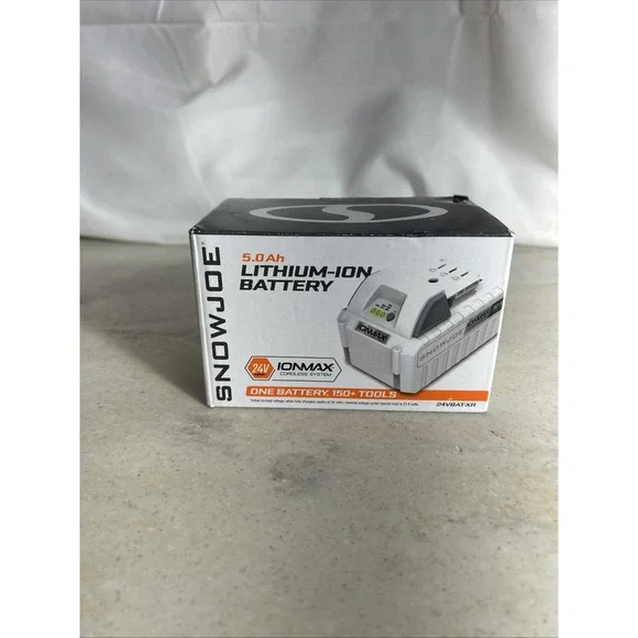 Snow Joe 24VBAT-XR 5Ah Li-Ion Battery - White