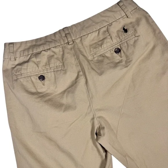 Polo Ralph Lauren Chino Pants Boys 16 Tan Khaki Straight Leg Cotton Twill 28x29