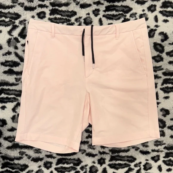 all in motion Light Pink Athletic Shorts with Black Drawstring