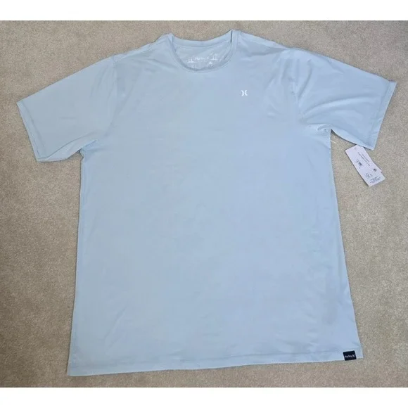 Hurley Icon Hybrid UPF Short Sleeve Tee Men's‎ XL Light Blue NWT