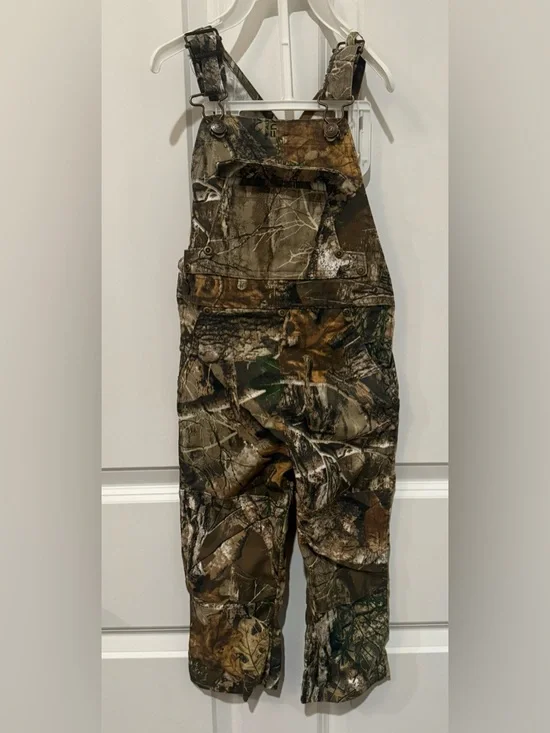 Magellan Outdoors Camo Bib Overalls – Brown Green Realtree Print