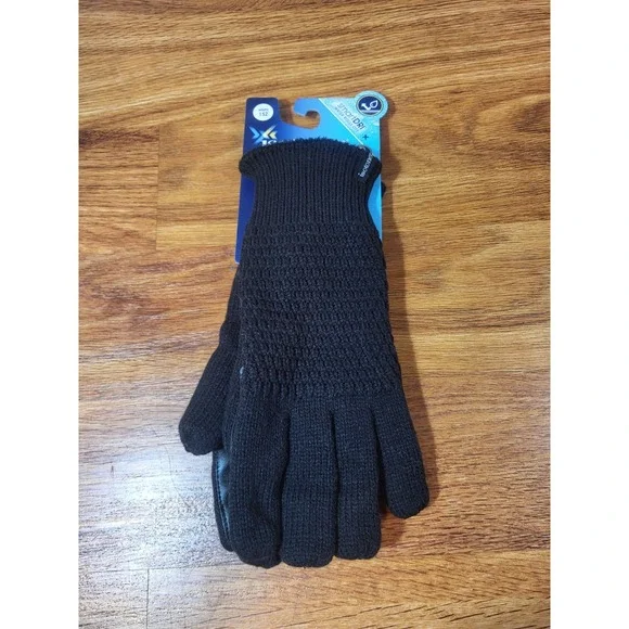 Isotoner Signature‎ Smart Dri Smart Touch Gloves- Black- One Size- NEW WITH TAGS