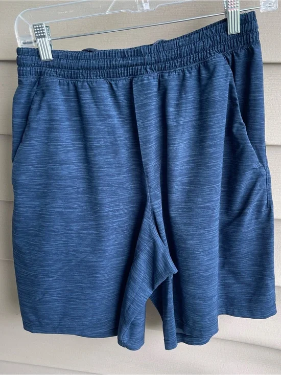 Lululemon Men’s Pace Breaker Shorts Heathered Blue Size Medium 9” Performs Gym