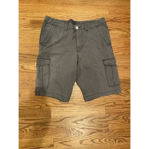 Tommy Bahama Men's Cargo Shorts Lyocell Cotton Blend Gray Size 34 Beach Outdoors
