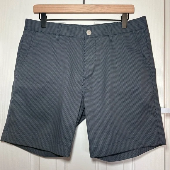 Bonobos Golf Shorts Mens 33 Blue Gray Herringbone Performance 10” Inseam‎