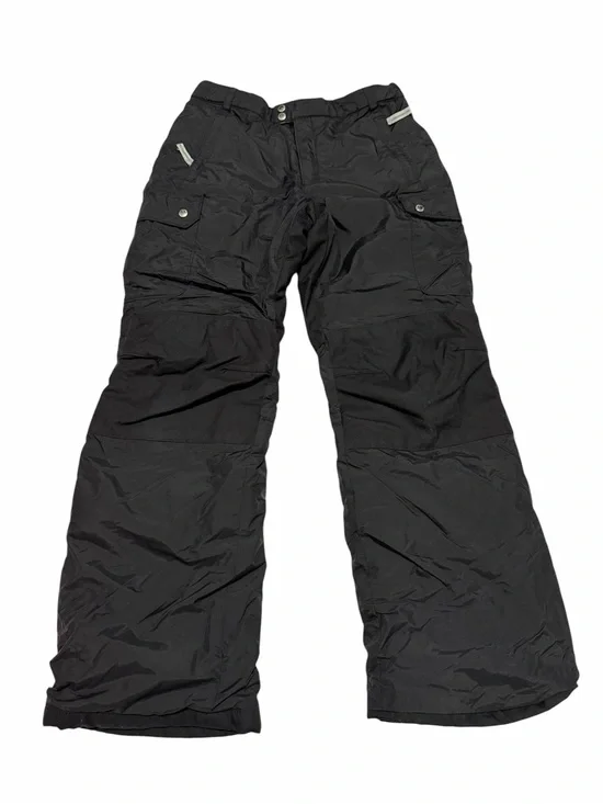 Lands' End Kids Grow-A-Longs Insulated Cargo Snow Pants | Black | Size 12