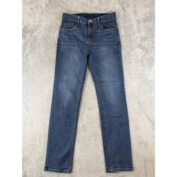 Levis 502 Jeans Boys 16 Reg Blue‎ Denim Regular Taper Fit