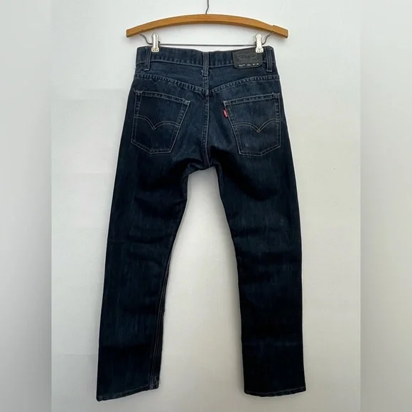 Levi’s 511 Slim Fit Jeans Youth Boys Size 16 28x28 Dark Wash Denim EUC Modern