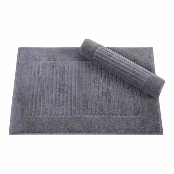 4 Classic Turkish Towels Gray Bathroom Floor Mats 100% Turkish Cotton. 30