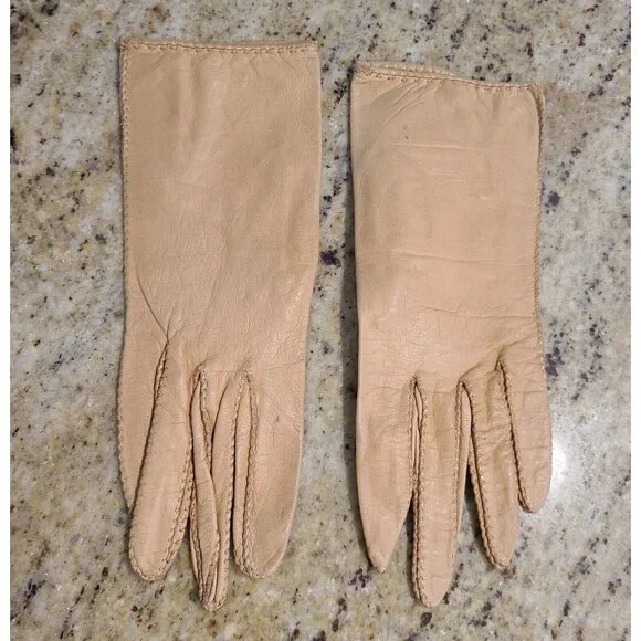 Vintage Size S 6.5 Brown Leather Formal 8.5