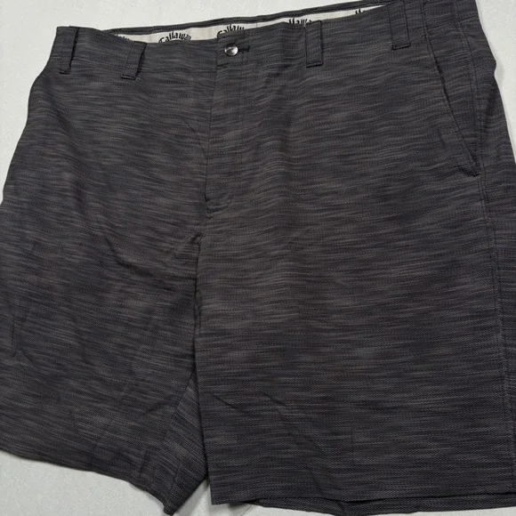 Callaway Golf Shorts Mens 40 Grey Chevron Textured Stretch Performance